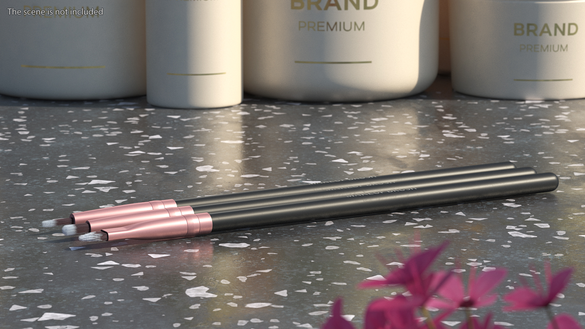 3D Precise Angled and Eyeliner Brush Set Fur