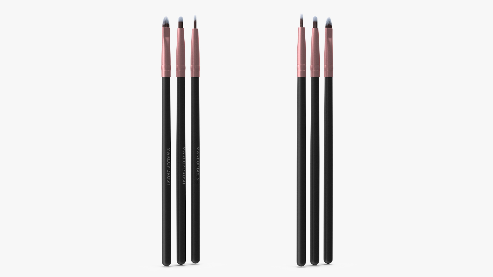 3D Precise Angled and Eyeliner Brush Set Fur