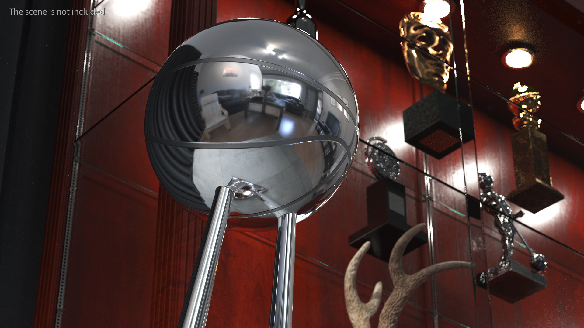 3D Woman Basketball Championship Trophy