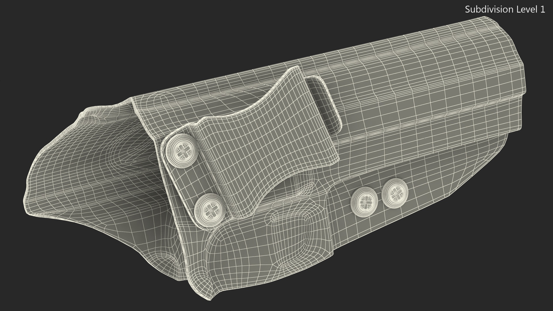 Holster Beretta Kydex Black 3D