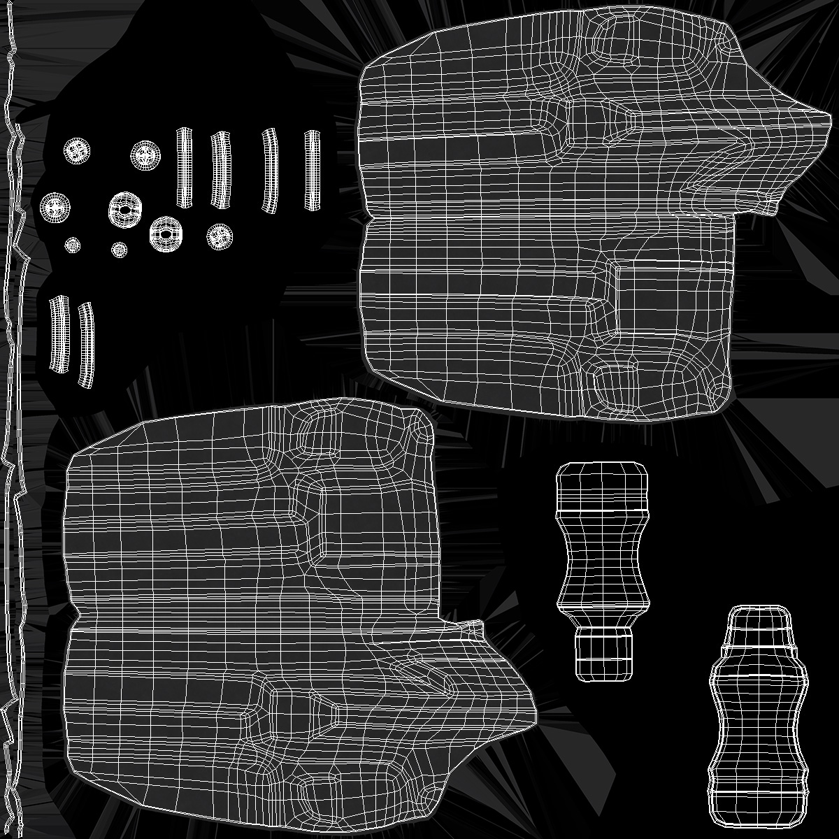 Holster Beretta Kydex Black 3D