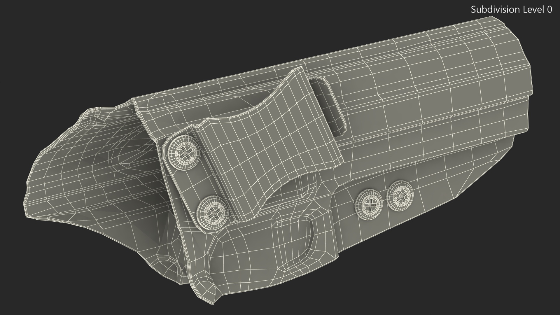 Holster Beretta Kydex Black 3D
