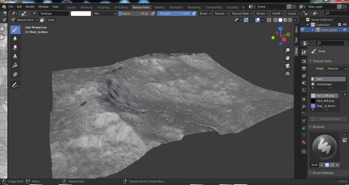 Moon Surface 3D
