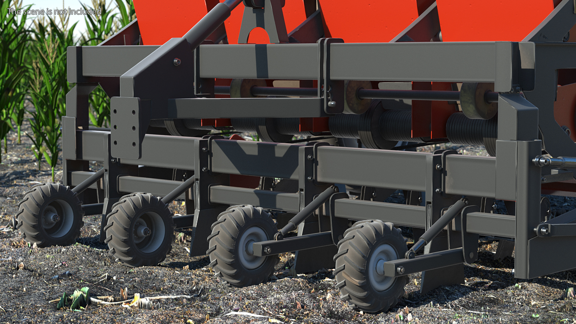 3D Potato Planter Red Used model