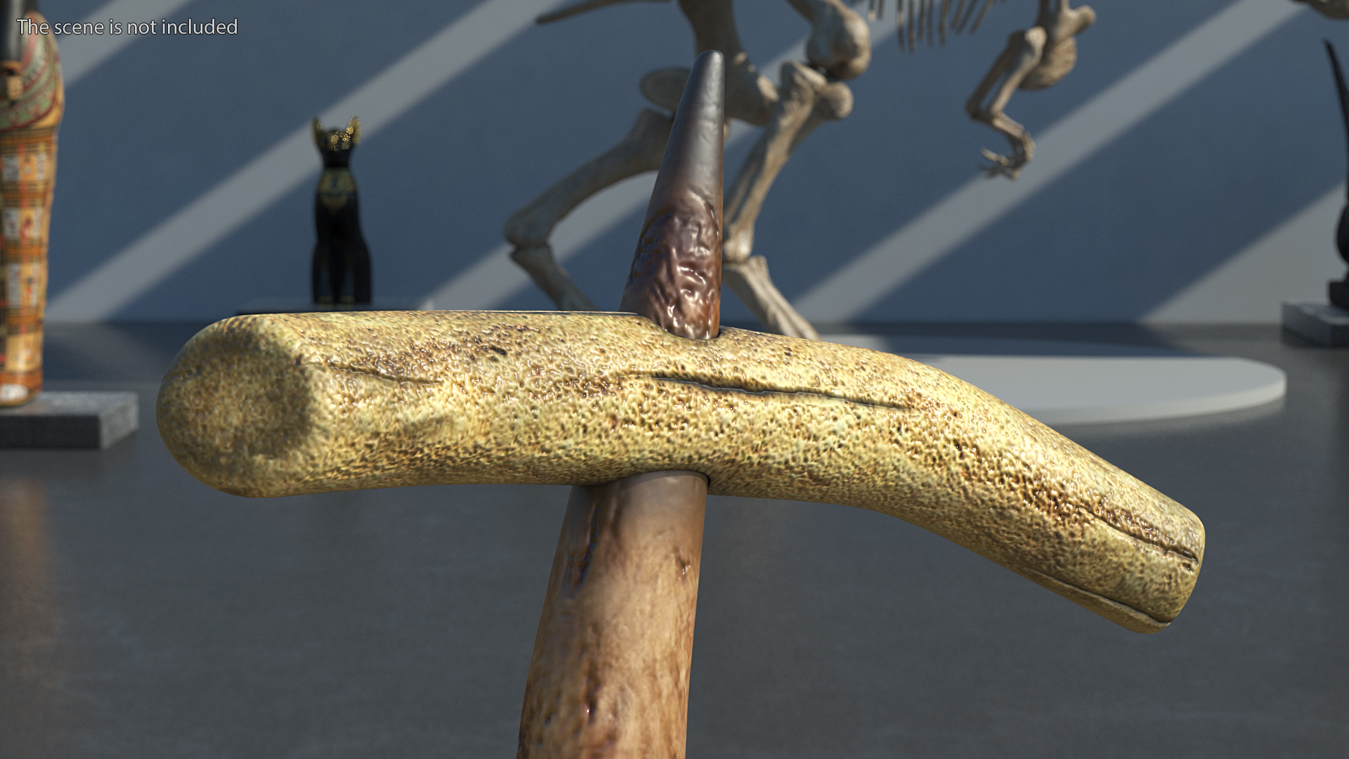 3D Ancient Digging Stick Tool