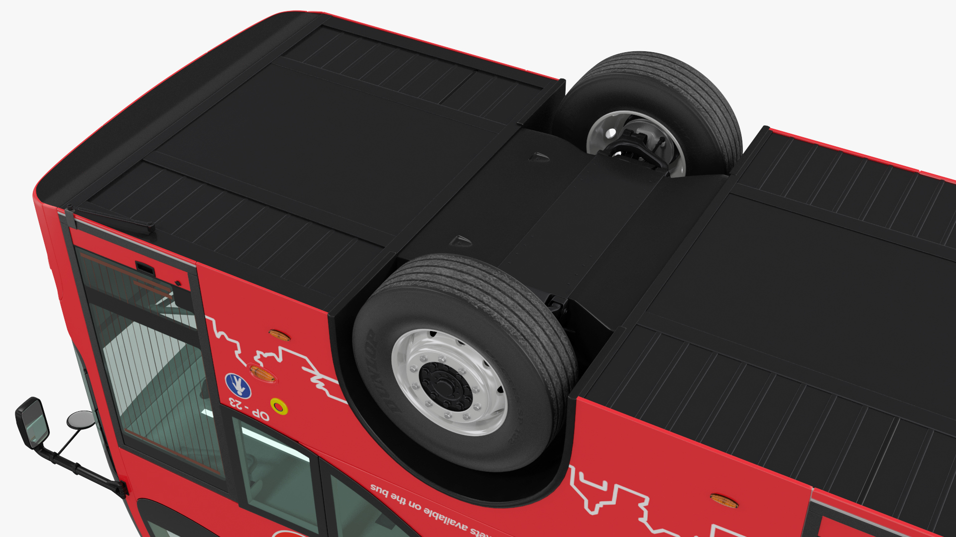 Double Decker Hop-On Hop-Off City Tour Bus 3D