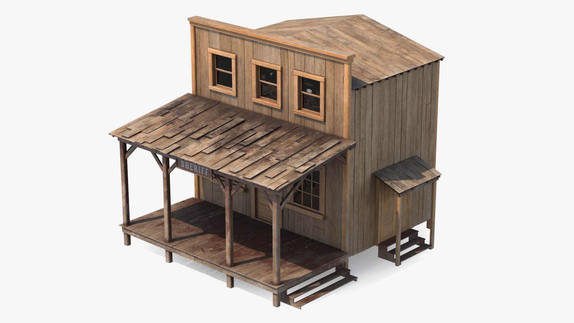 Sheriff Office Wild West 3D model