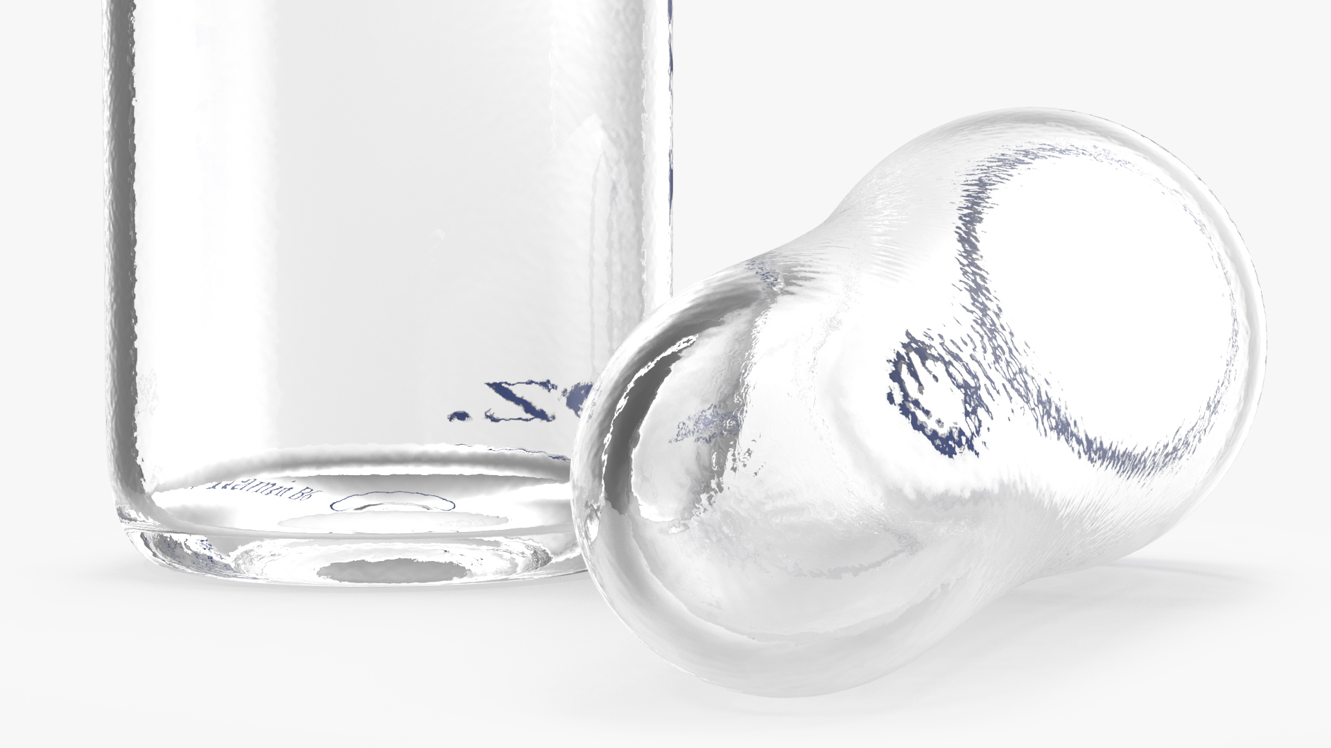 Pyridoxine B6 2ml Ampoule Opened 3D