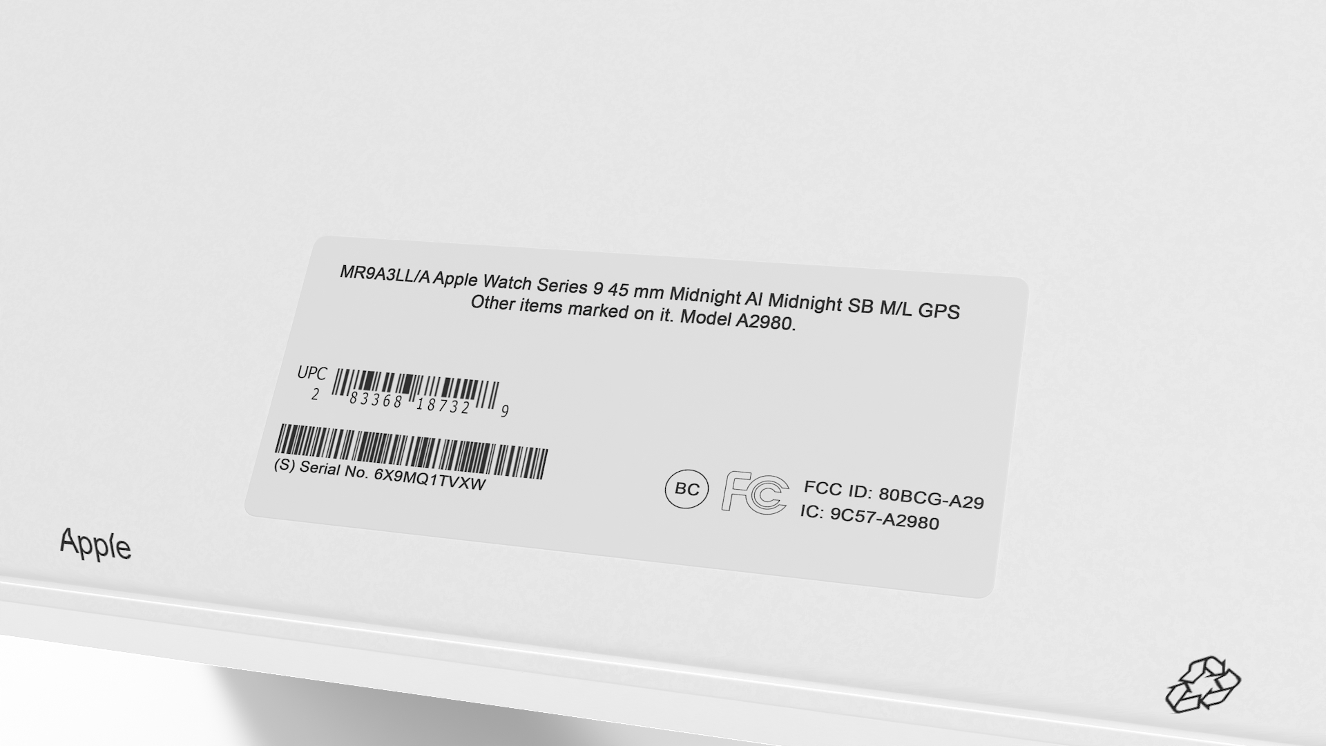 3D model Apple Watch Series 9 Packaging