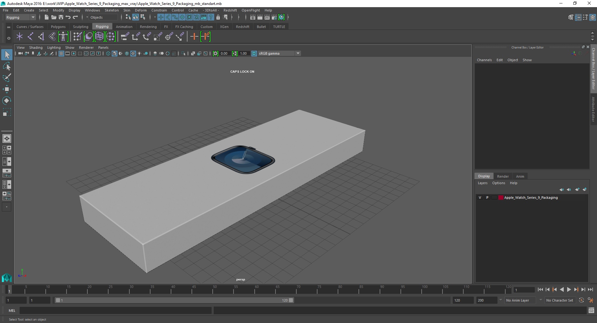 3D model Apple Watch Series 9 Packaging