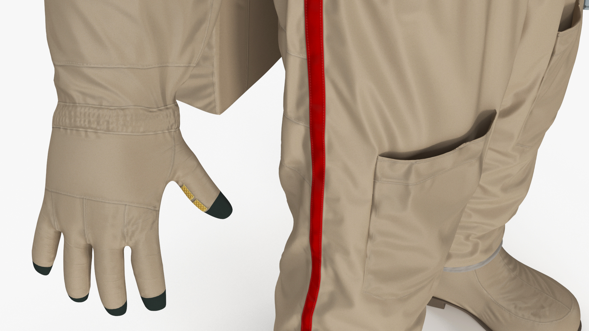 3D model Astronaut Suit Haiying with Helmet Rigged for Maya