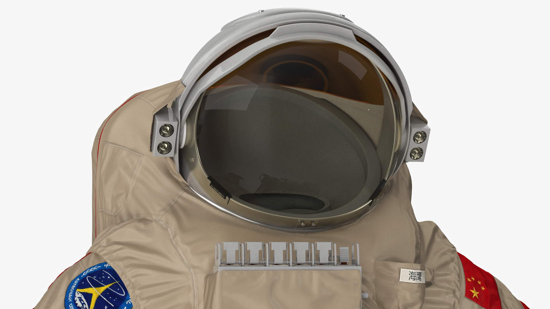 3D model Astronaut Suit Haiying with Helmet Rigged for Maya