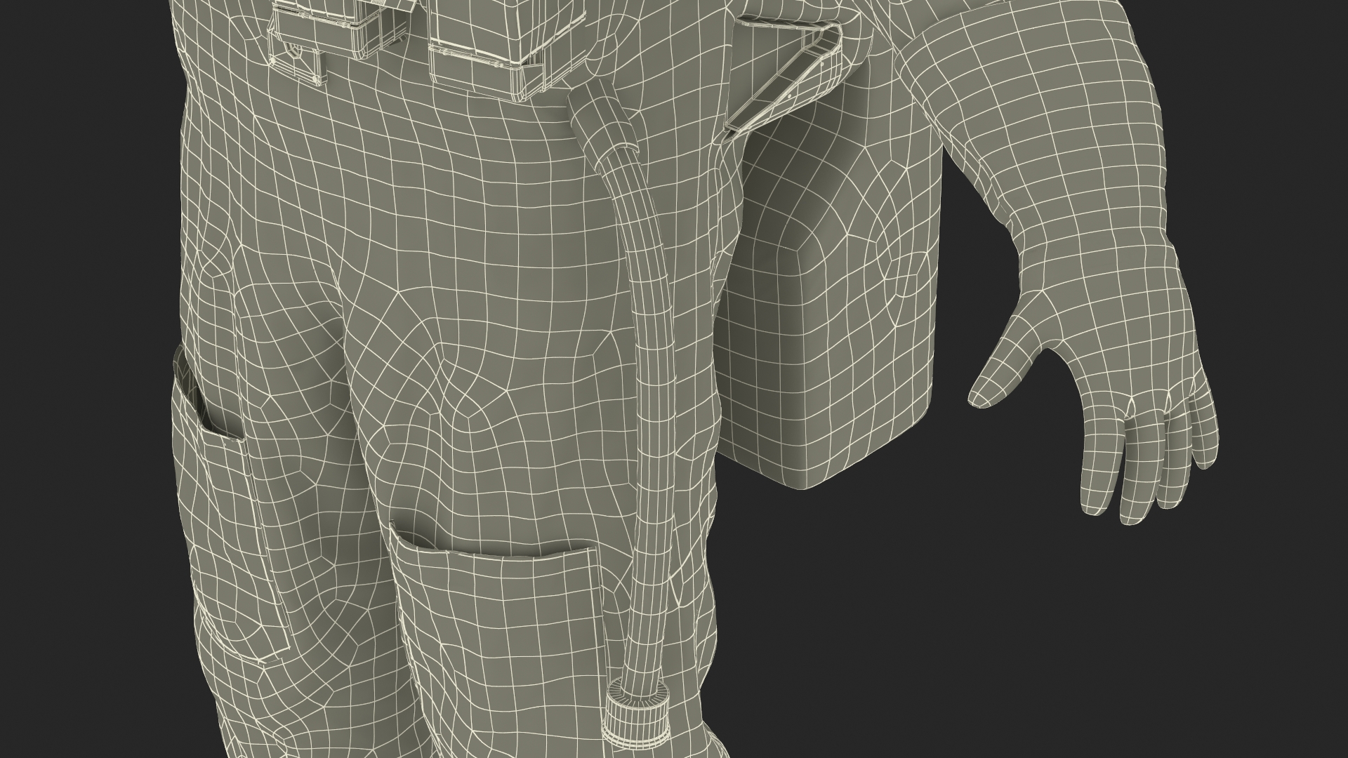 3D model Astronaut Suit Haiying with Helmet Rigged for Maya