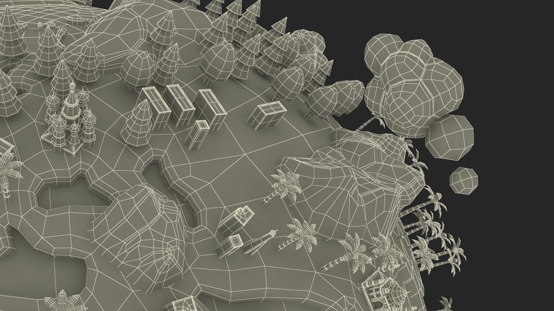 Stylized Cartoon Miniature Earth 3D