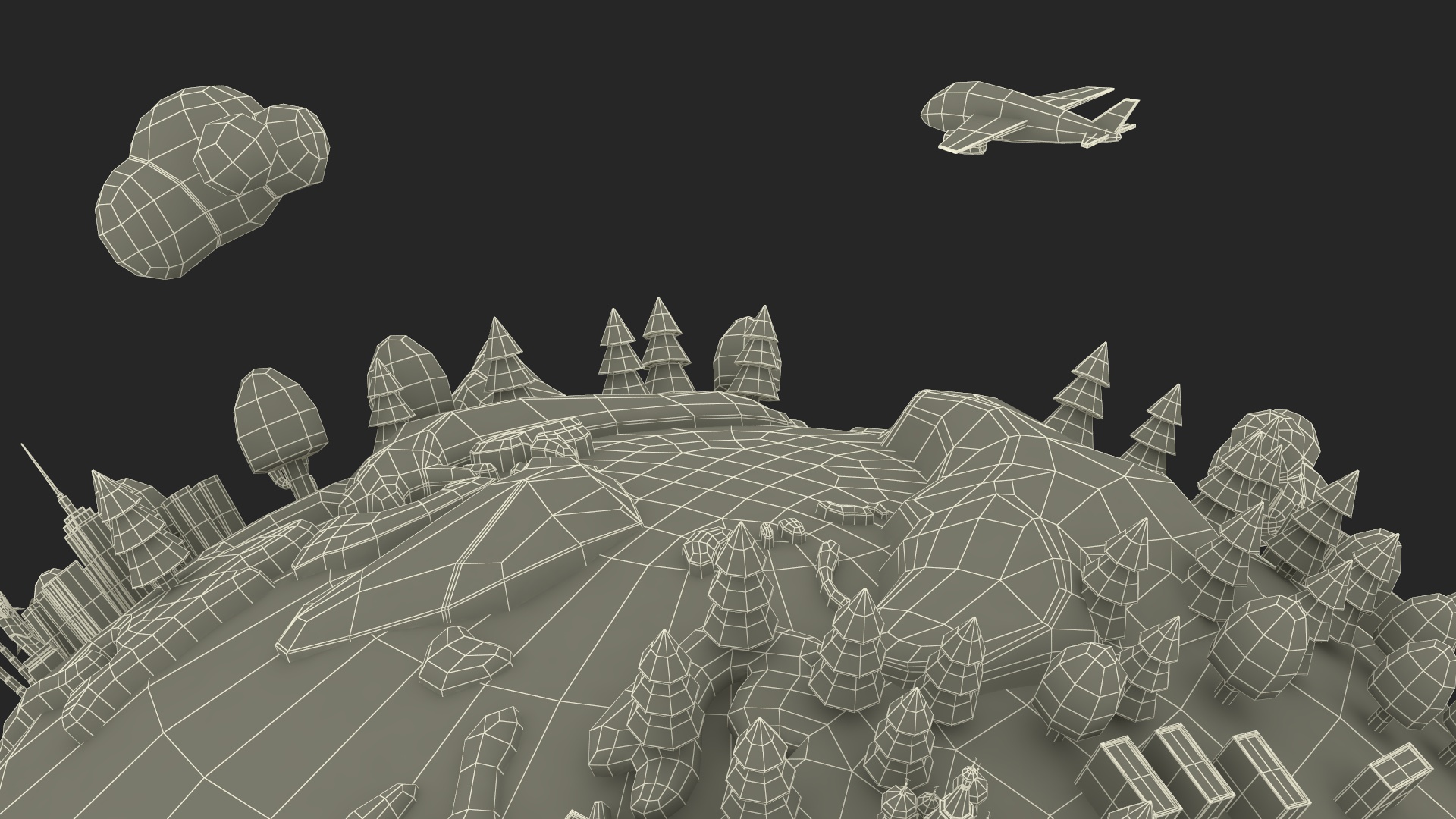 Stylized Cartoon Miniature Earth 3D