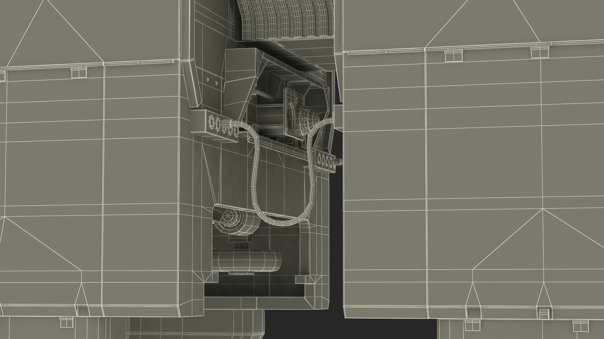 3D model Chongqing Monorail Train Head and Passenger Cars Rigged