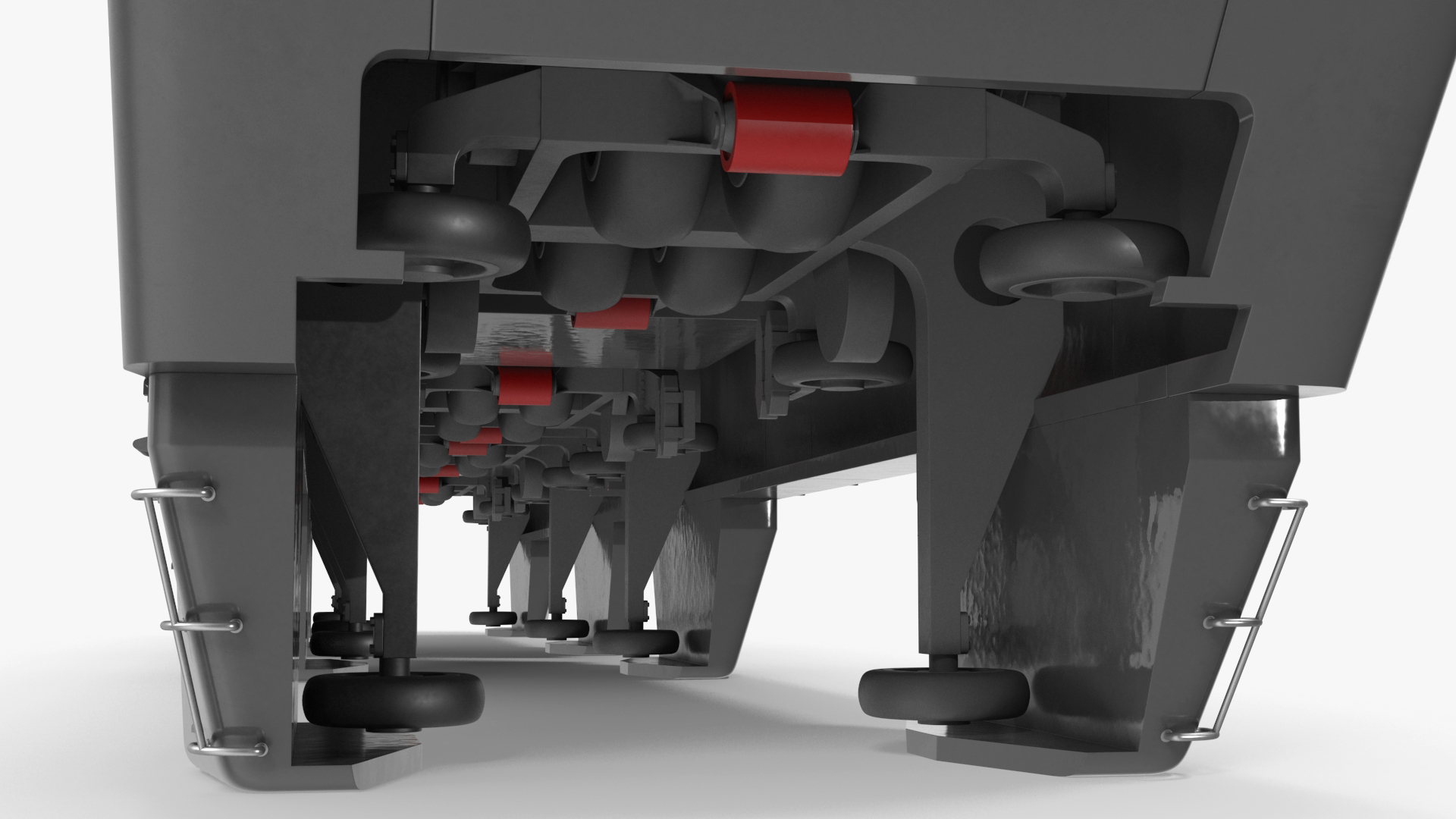 3D model Chongqing Monorail Train Head and Passenger Cars Rigged