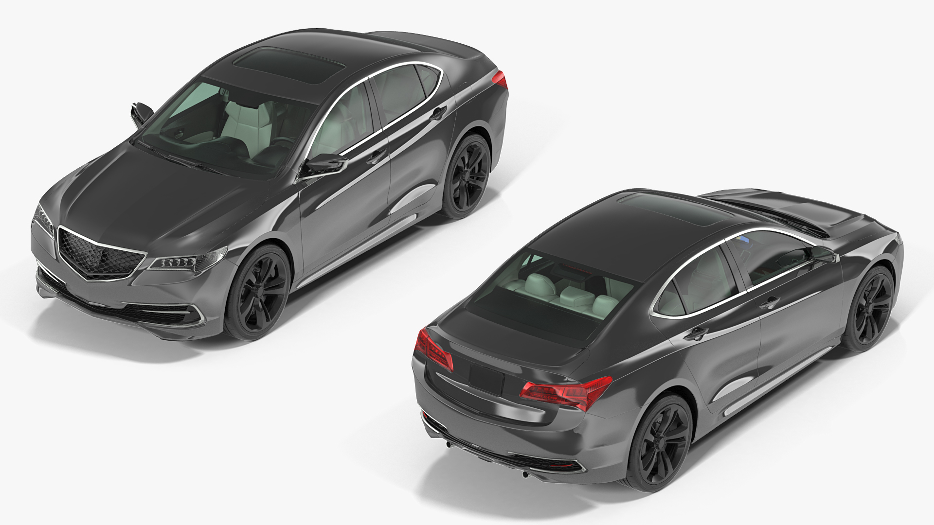 Luxury Sedan Generic Rigged 3D