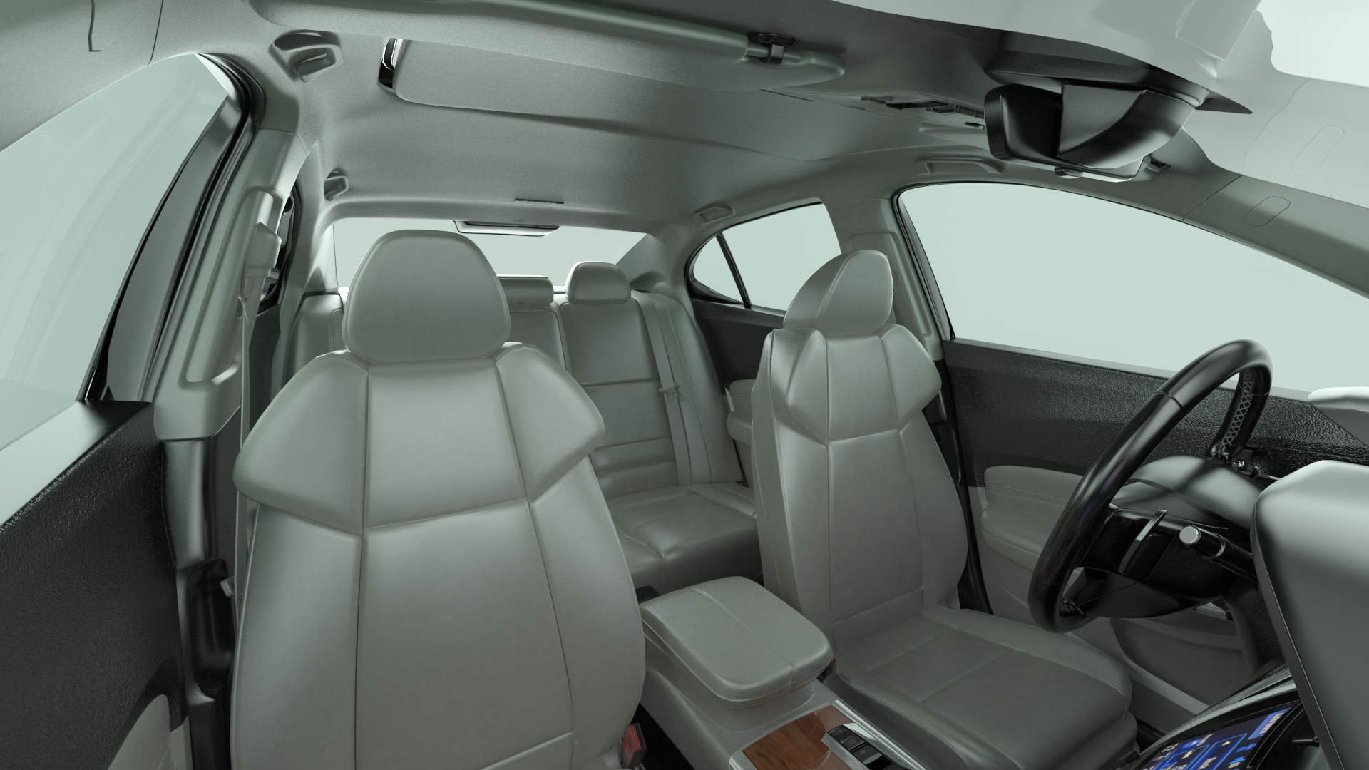 Luxury Sedan Generic Rigged 3D