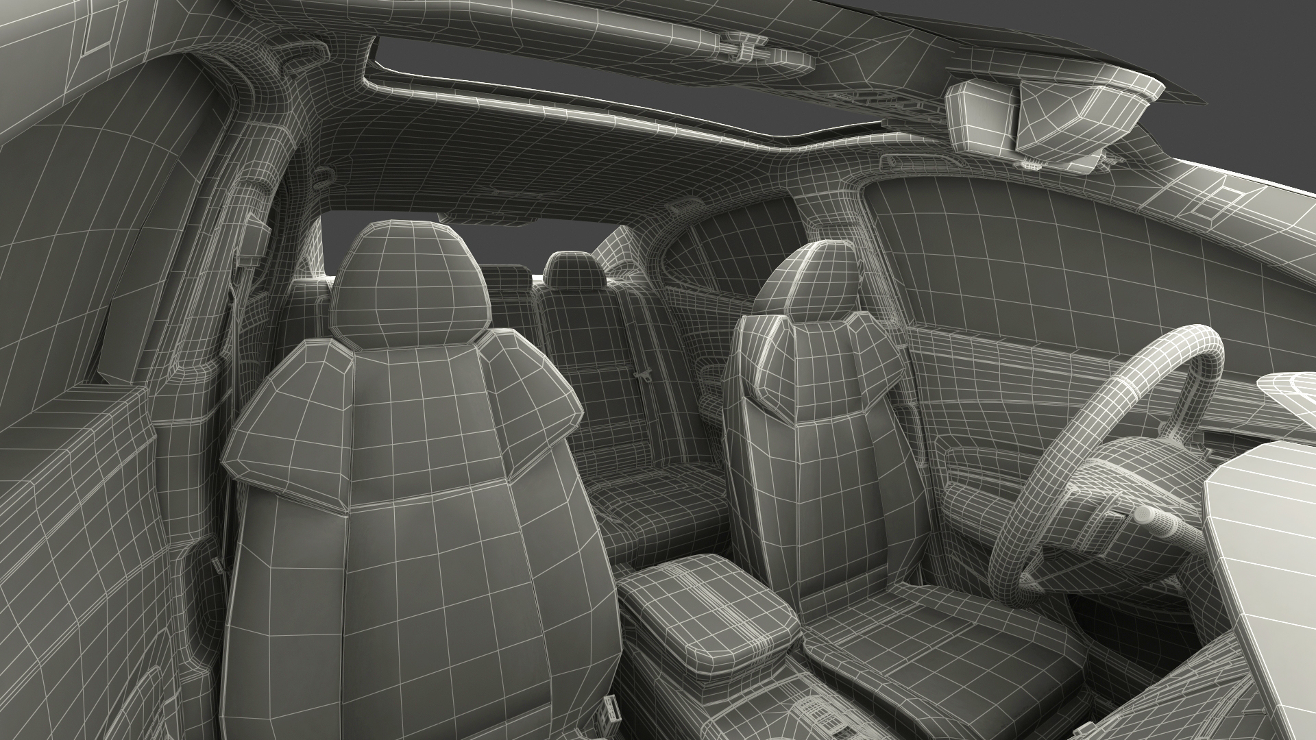 Luxury Sedan Generic Rigged 3D