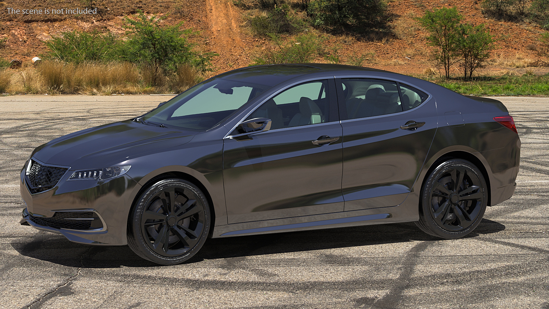 Luxury Sedan Generic Rigged 3D