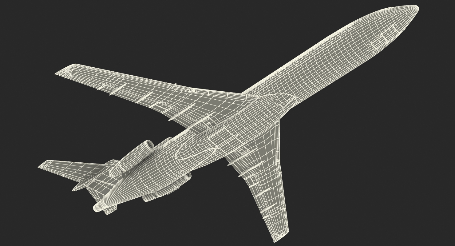 3D Boeing 727 200F Generic model