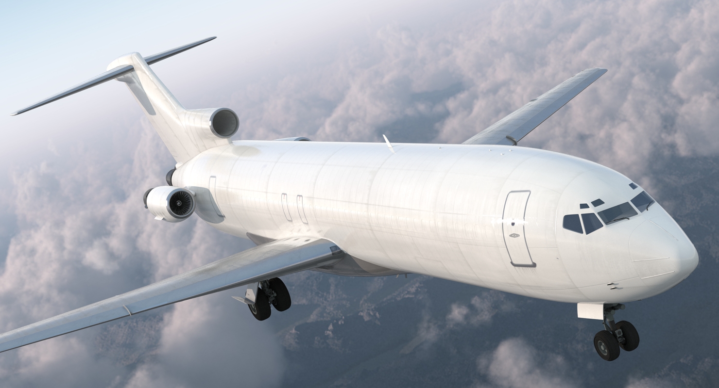 3D Boeing 727 200F Generic model