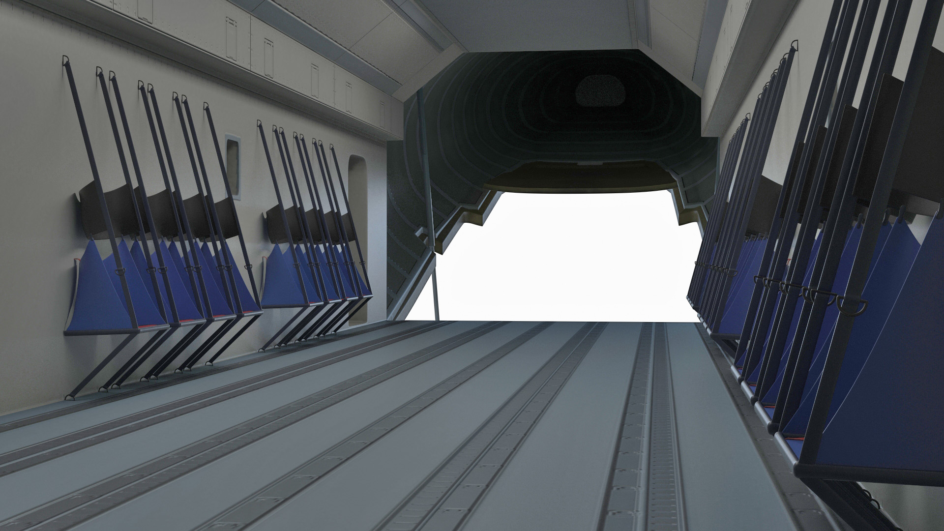 3D Airbus Atlas Military Transport Green Rigged for Maya model