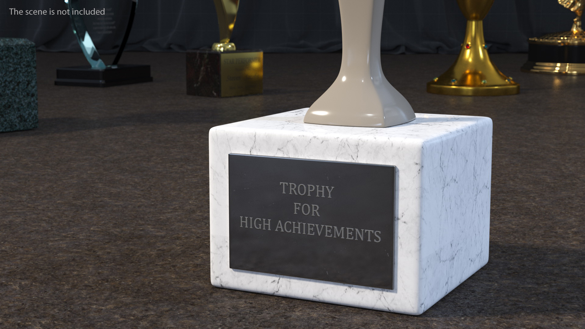 Trophy for High Achievement 3D