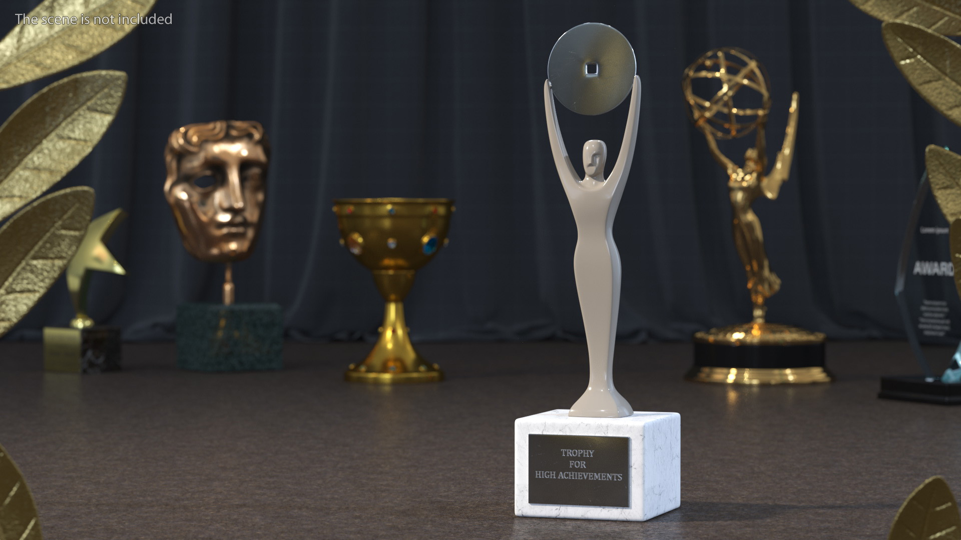 Trophy for High Achievement 3D