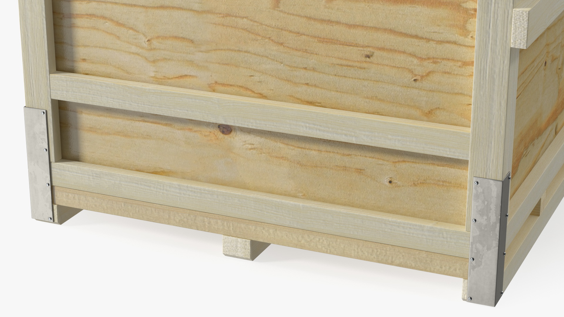 3D Wooden Shipping Crate