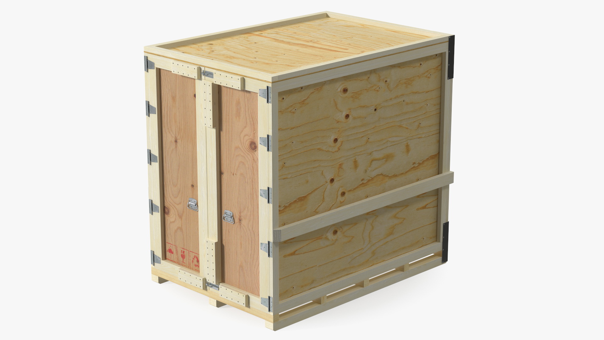 3D Wooden Shipping Crate