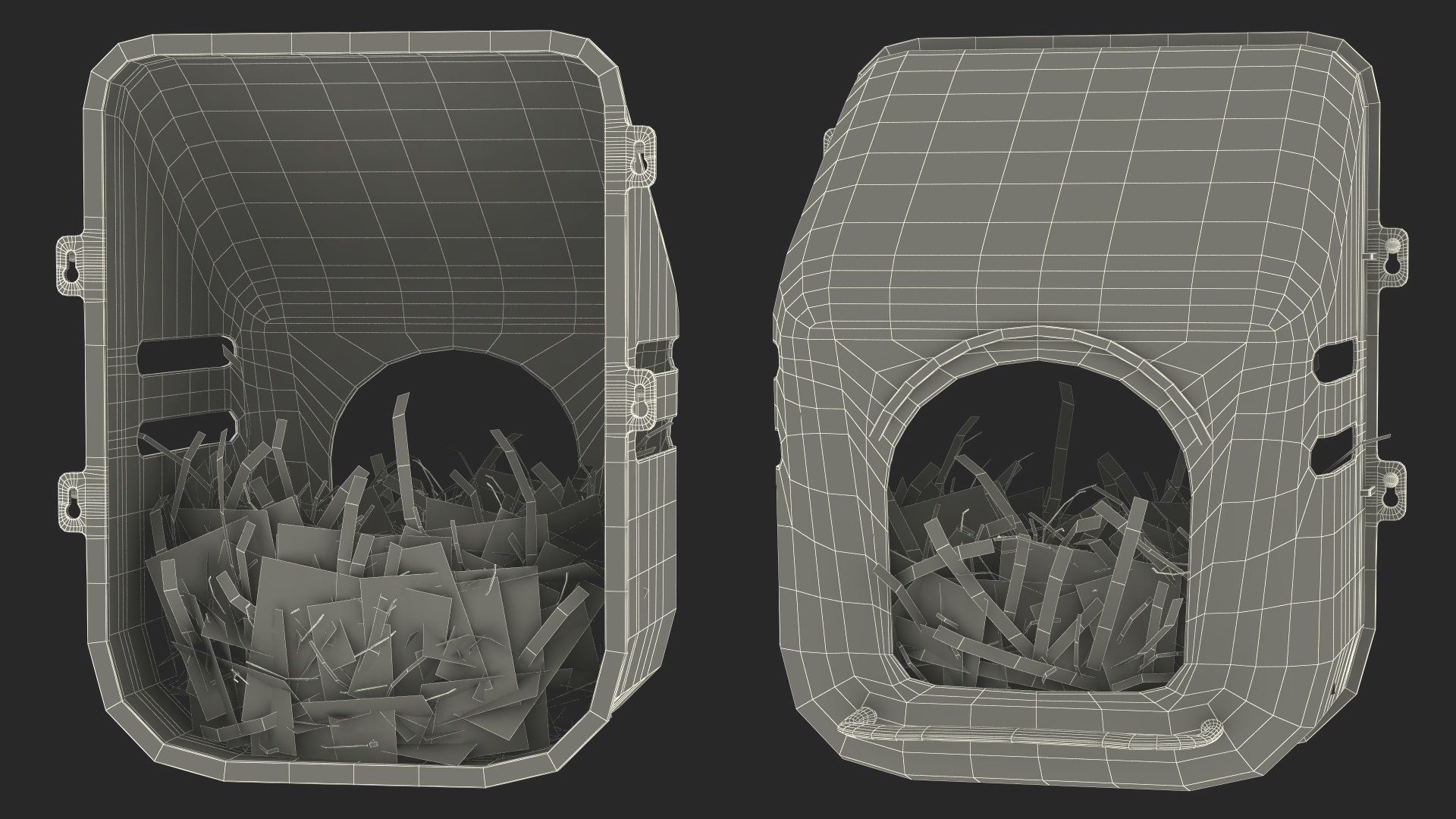 Wall Mount Nesting Nest Box for Chicken Coop 3D model