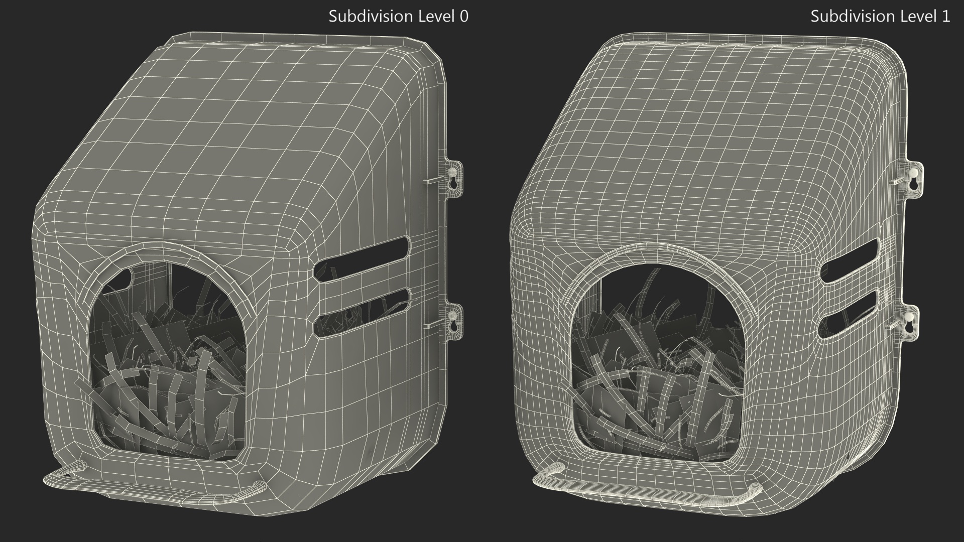 Wall Mount Nesting Nest Box for Chicken Coop 3D model