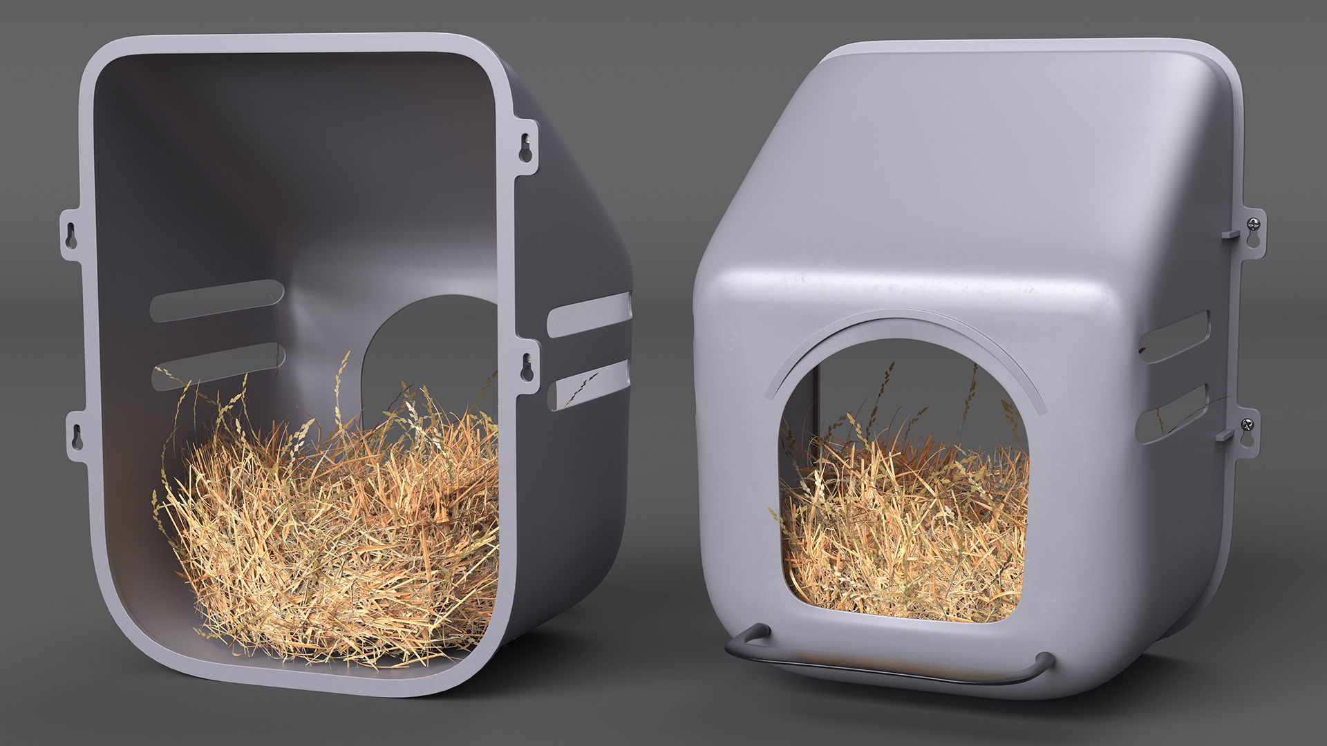 Wall Mount Nesting Nest Box for Chicken Coop 3D model