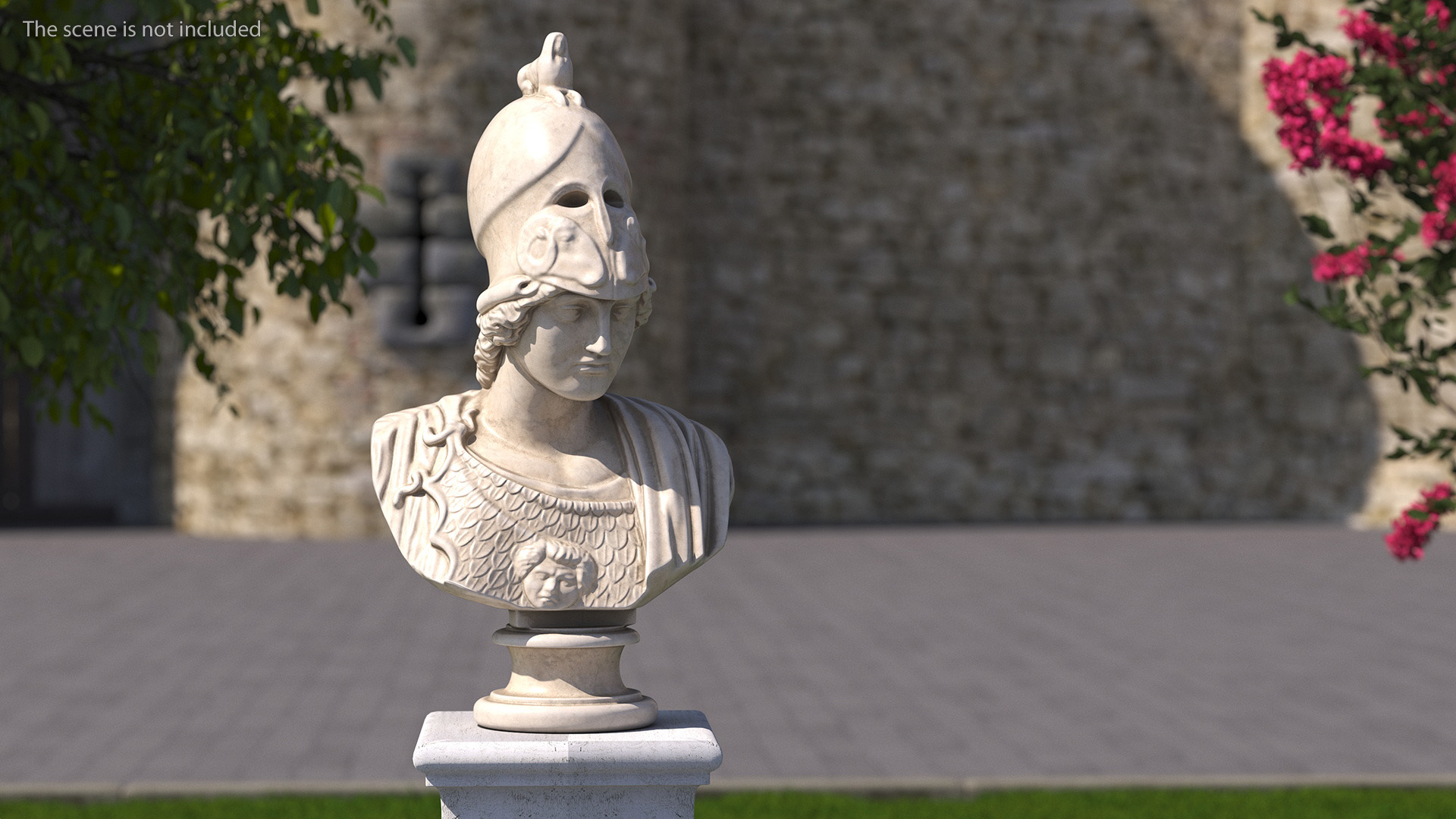 3D Bust Athena Giustiniani Marble for 3D Print model