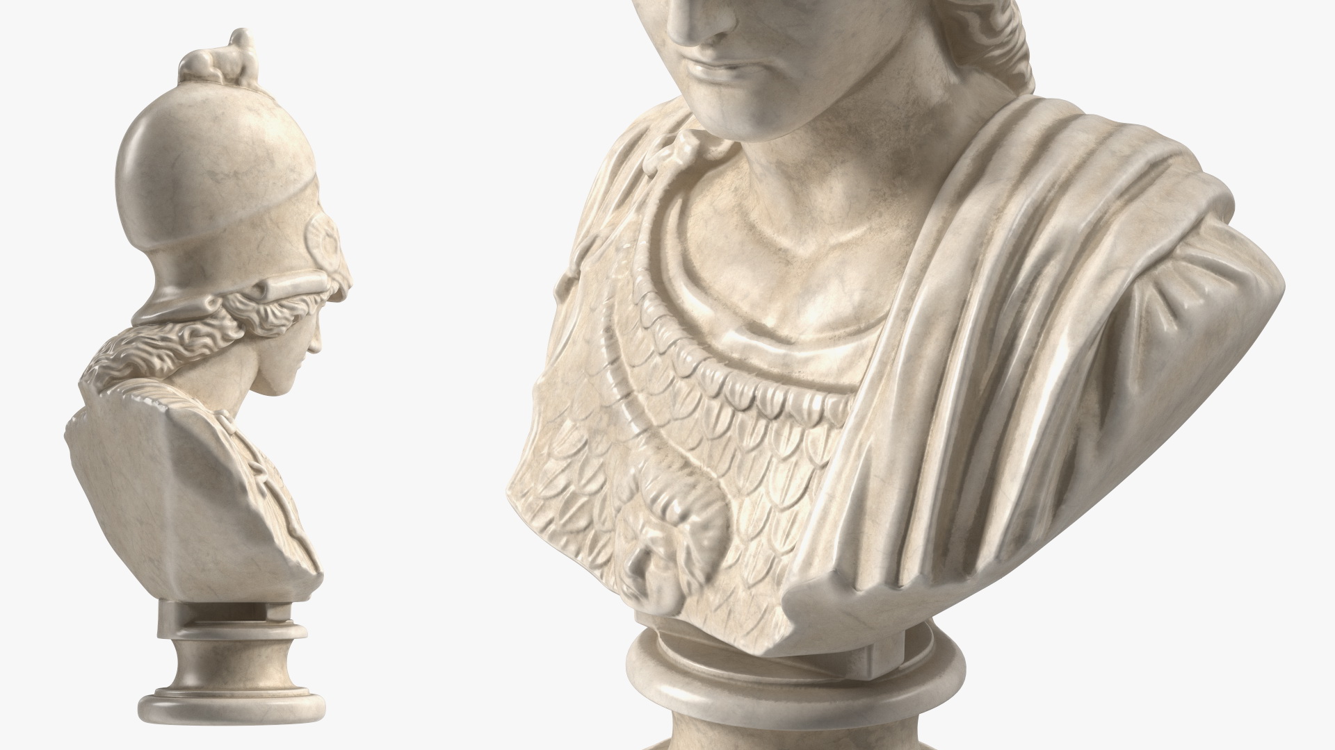 3D Bust Athena Giustiniani Marble for 3D Print model