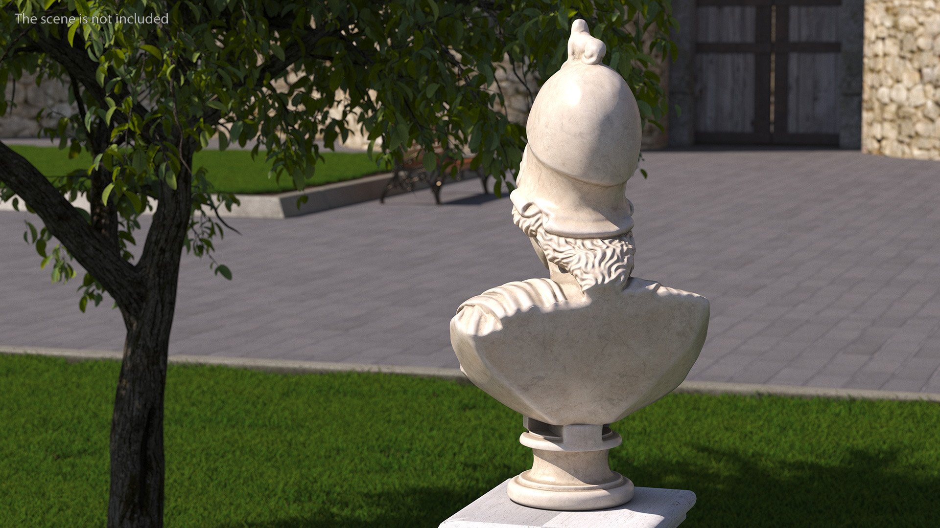 3D Bust Athena Giustiniani Marble for 3D Print model