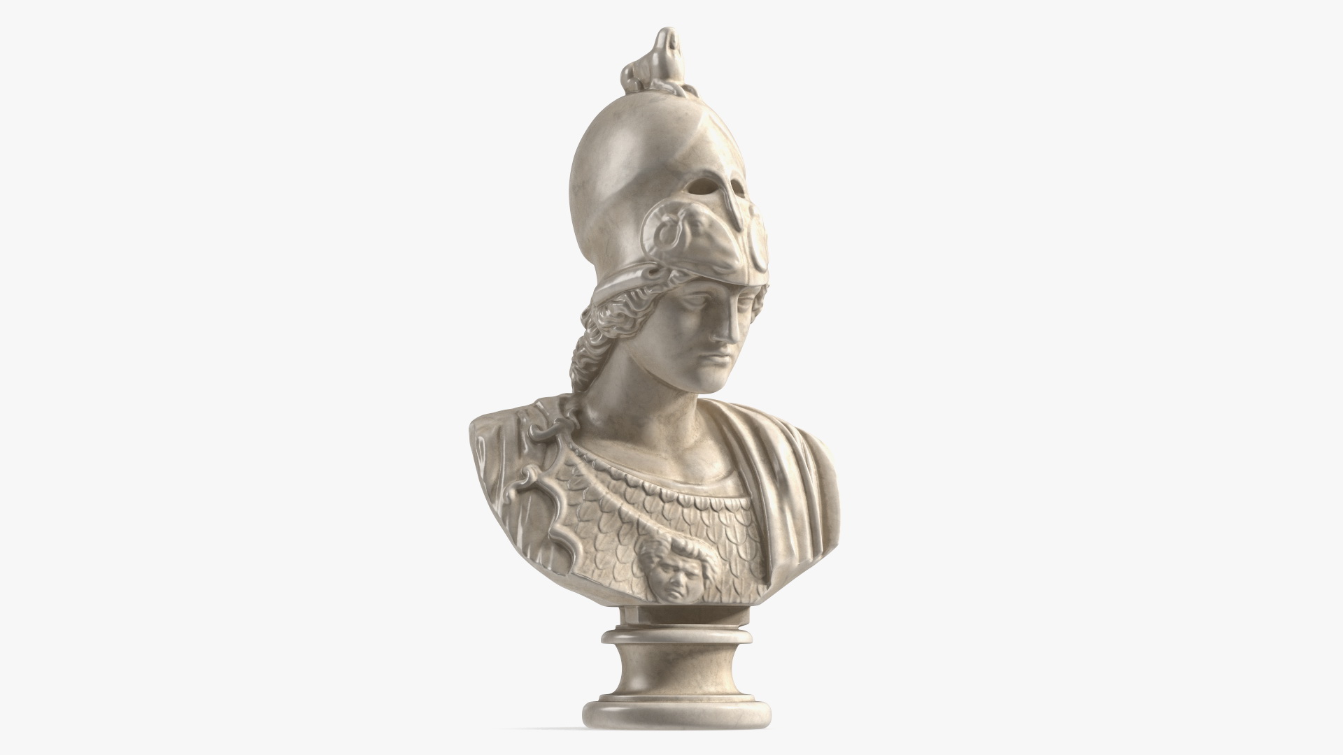 3D Bust Athena Giustiniani Marble for 3D Print model