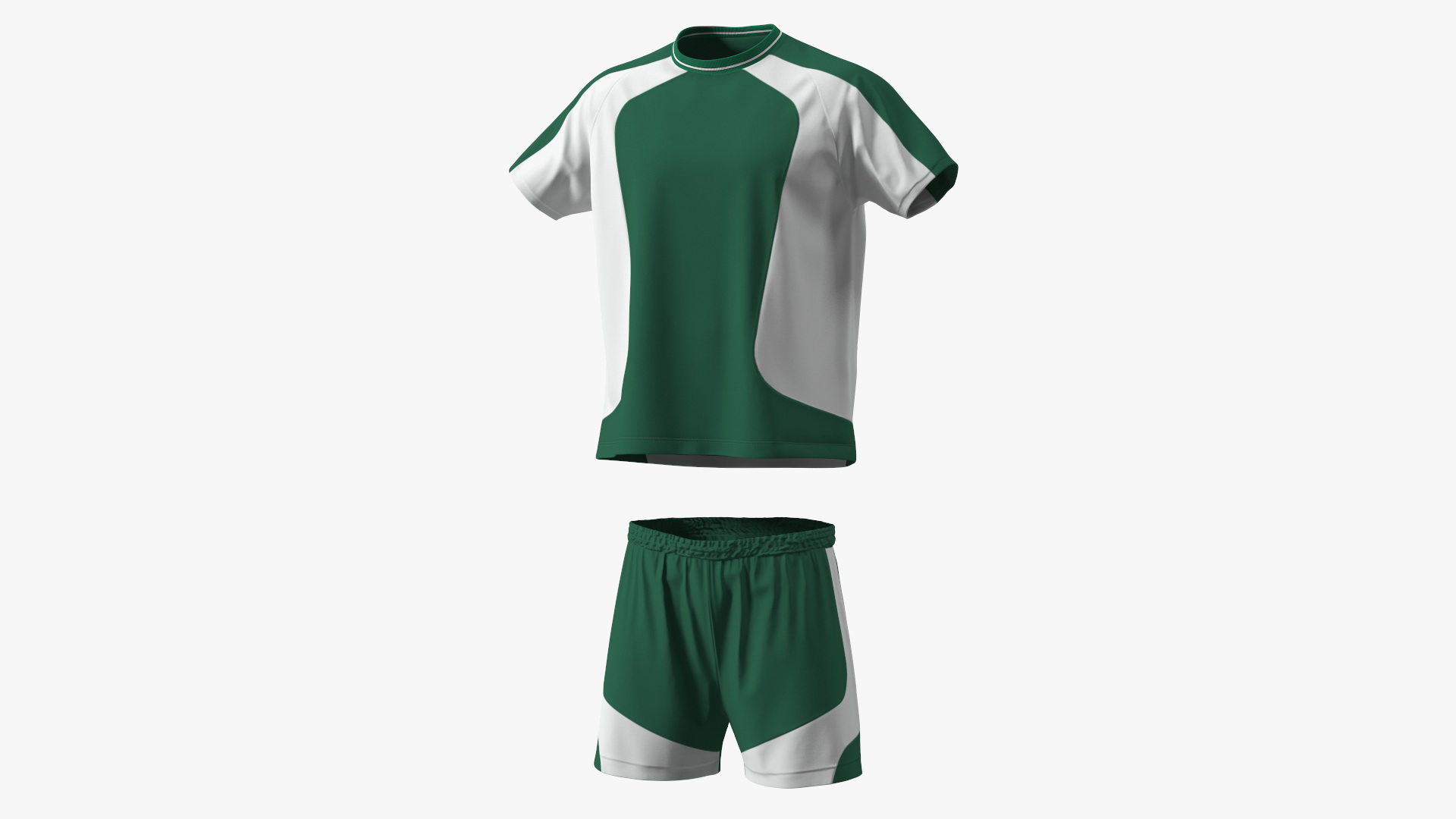 3D Soccer Uniform with Shin Guards