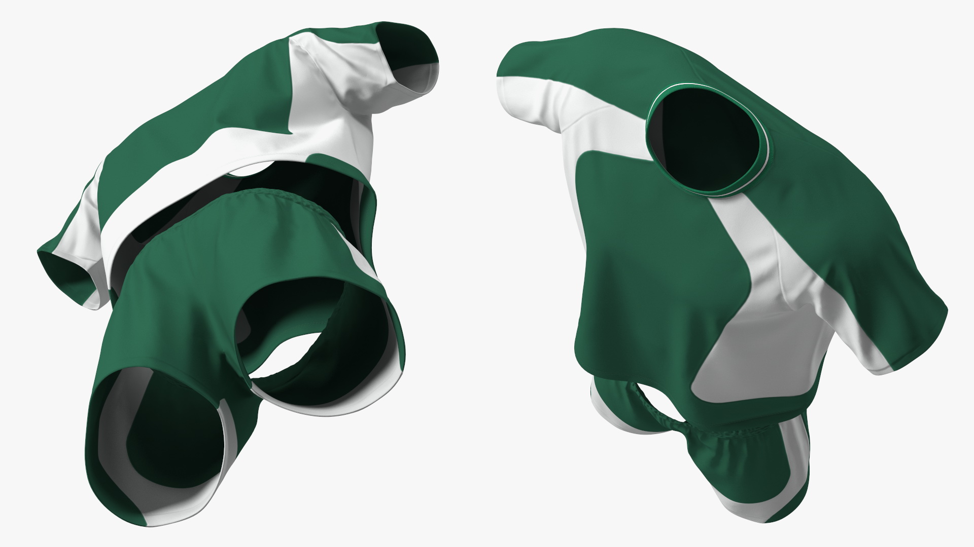 3D Soccer Uniform with Shin Guards