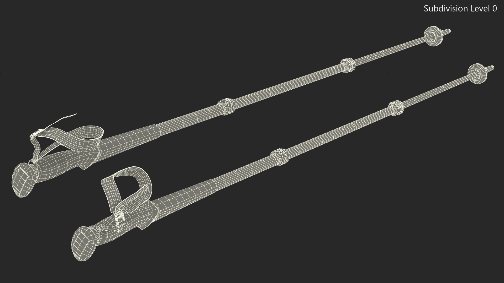 3D White Black Diamond Carbon Trekking-Poles