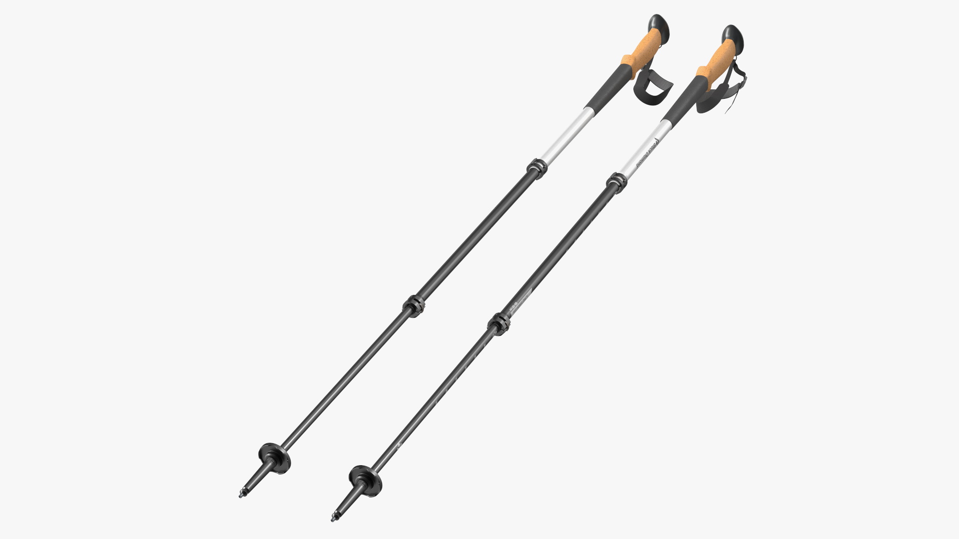 3D White Black Diamond Carbon Trekking-Poles