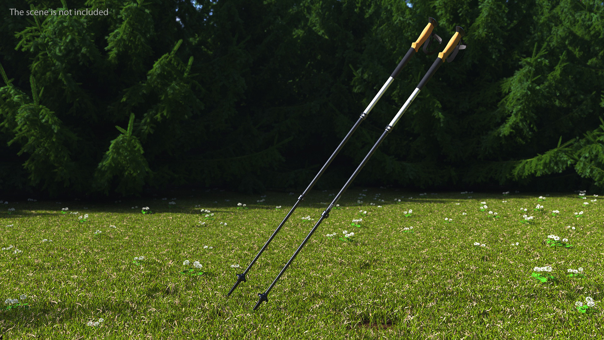 3D White Black Diamond Carbon Trekking-Poles