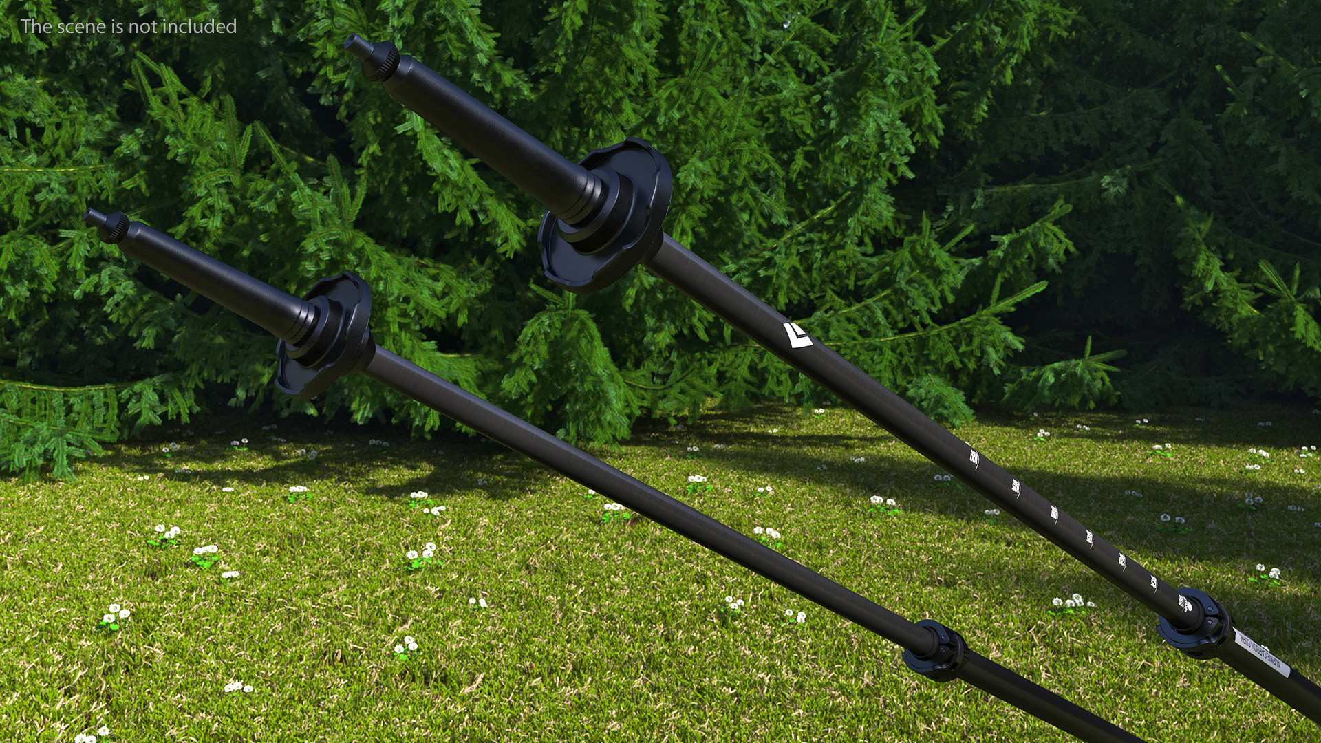 3D White Black Diamond Carbon Trekking-Poles