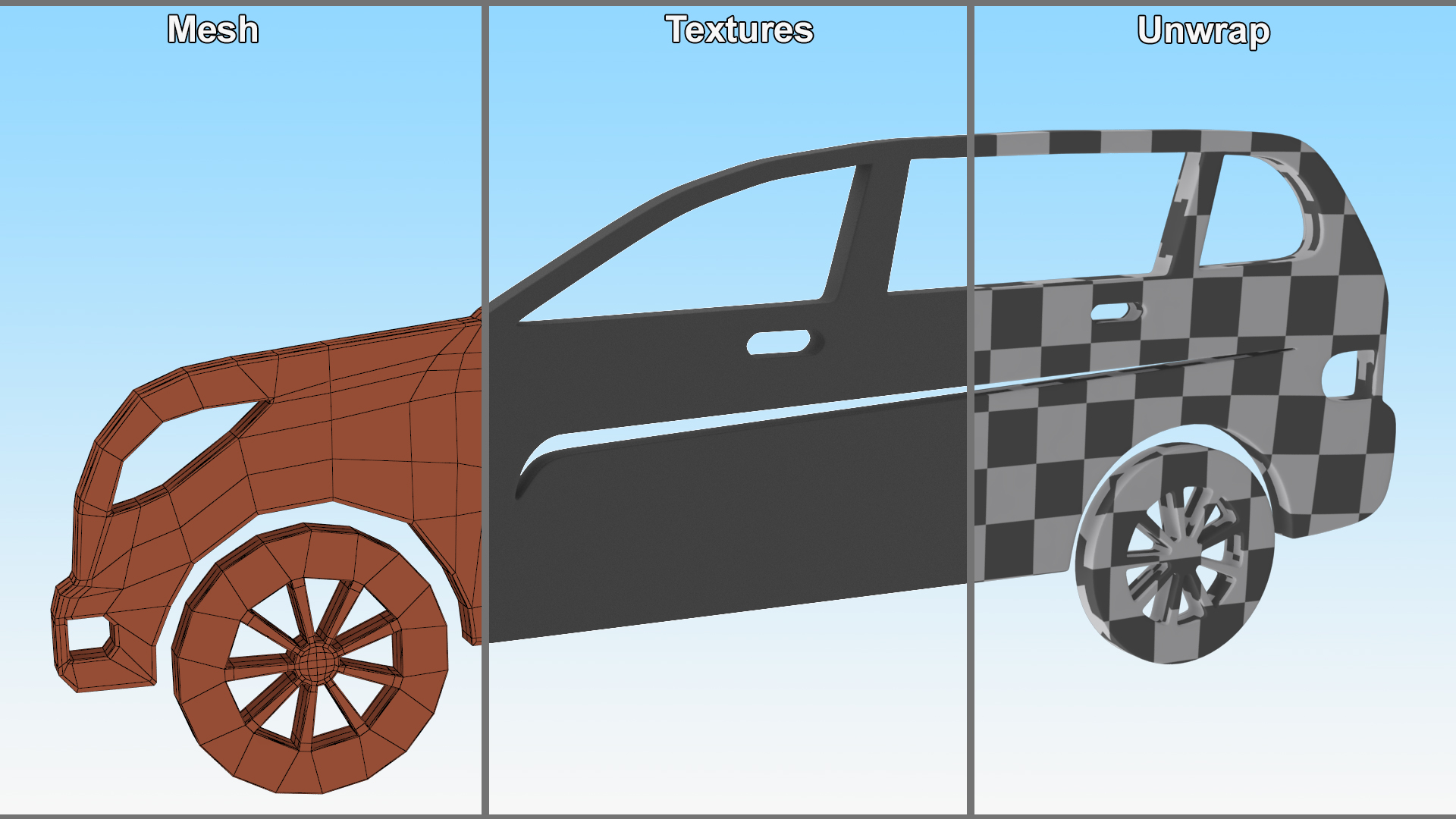 SUV Silhouette 3D model