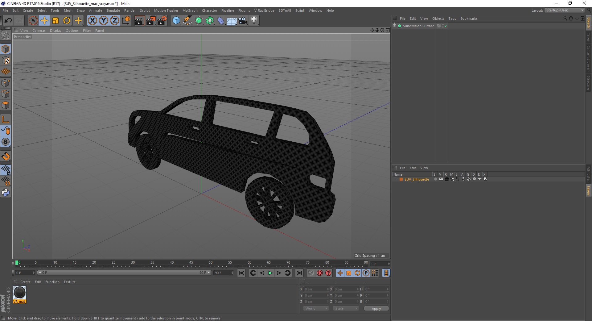 SUV Silhouette 3D model
