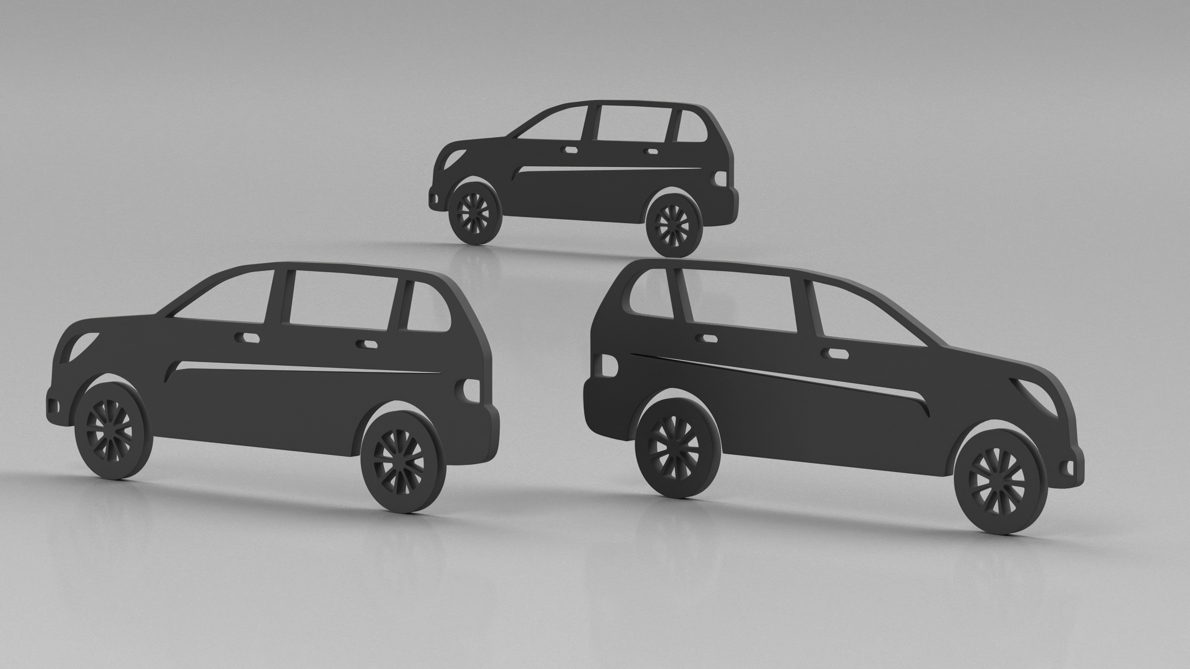 SUV Silhouette 3D model