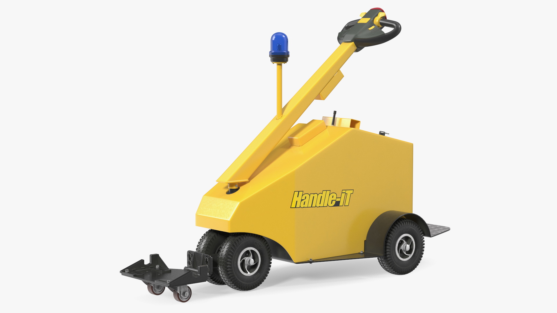 Airport Trolley Powered Tug Pusher Handle It 3D model