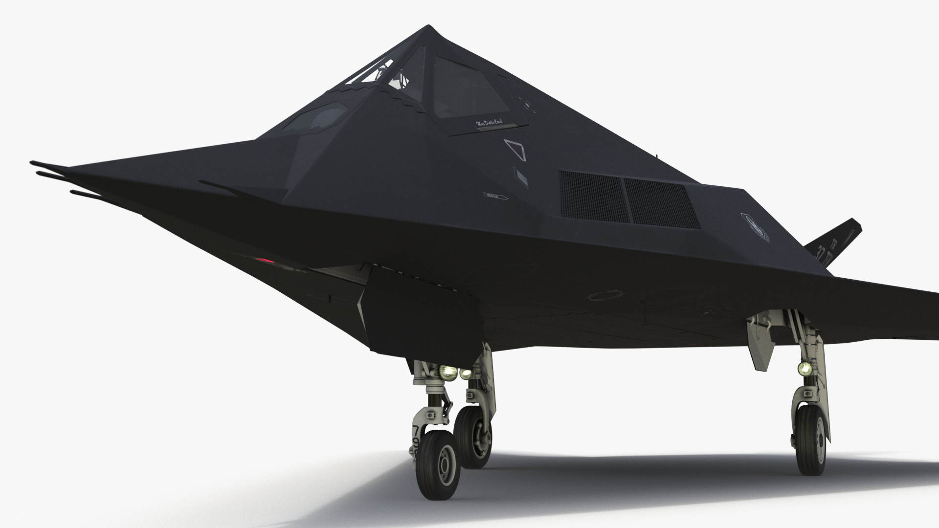 Lockheed F-117 Nighthawk Stealth Aircraft Simplified 3D